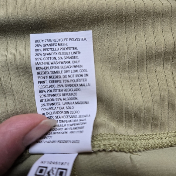 Ultra High-Rise Ribbed Leggings - Medium, Olive Green, NWT - Picture 9 of 11